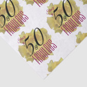 イエローサボスフラワー50と素晴らしい誕生日 薄葉紙 (詳細)