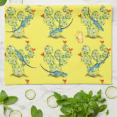 イエローサボトカゲ蝶の砂漠の南西 キッチンタオル (折り畳み)