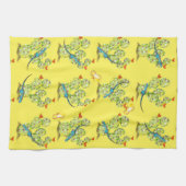 イエローサボトカゲ蝶の砂漠の南西 キッチンタオル (横)