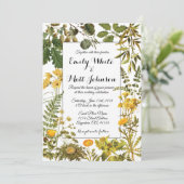 イエローサマーフローラ結婚式招待状 招待状 (スタンド正面)