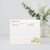 イエローサマーレモンツリーファミリーレシピカード (スタンド正面)