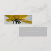 イエローサマー花の写真名刺 スキニー名刺 (正面/裏面)