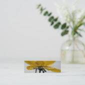 イエローサマー花の写真名刺 スキニー名刺 (スタンド正面)