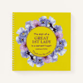 イエローサンキューペストマザイ1stレディフローラ ノートブック (正面)