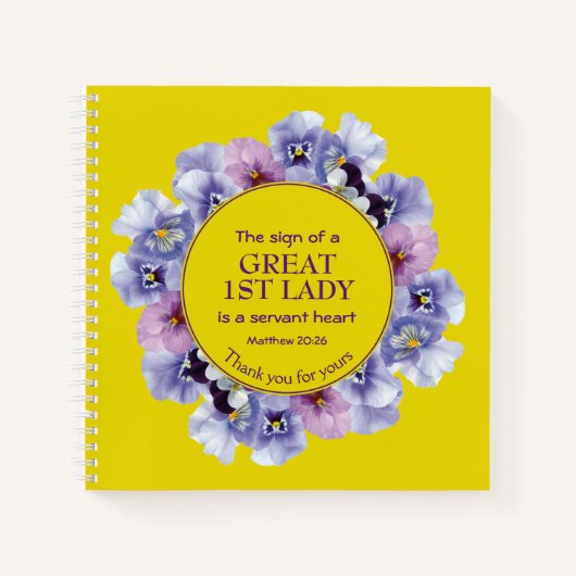 イエローサンキューペストマザイ1stレディフローラ ノートブック (正面)