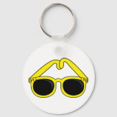イエローサングラスサンニーキーチェーン キーホルダー (裏面)