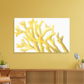 イエローサンゴ キャンバスプリント (インサイチュ (リビング))
