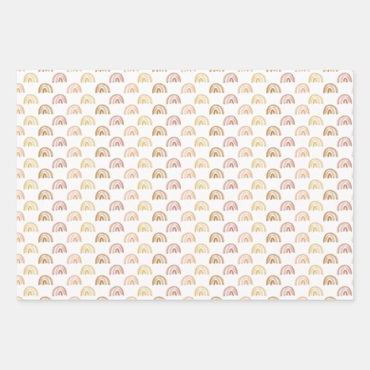 イエローサンシャインとレインボーラッピング紙シート ラッピングペーパーシート (正面3)