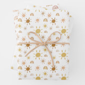 イエローサンシャインとレインボーラッピング紙シート ラッピングペーパーシート (インサイチュ)