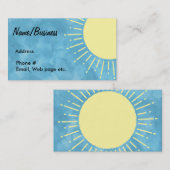 イエローサンシャインブルースカイカスタム 名刺 (正面/裏面)