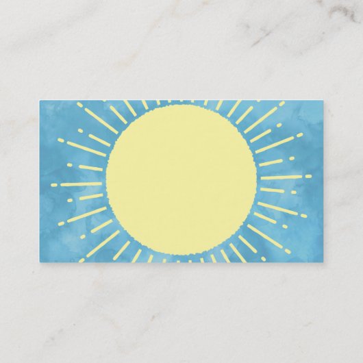 イエローサンシャインブルースカイカスタム 名刺 (裏面)