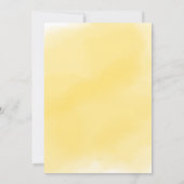 イエローサンシャインベビーシャワー 招待状 (裏面)