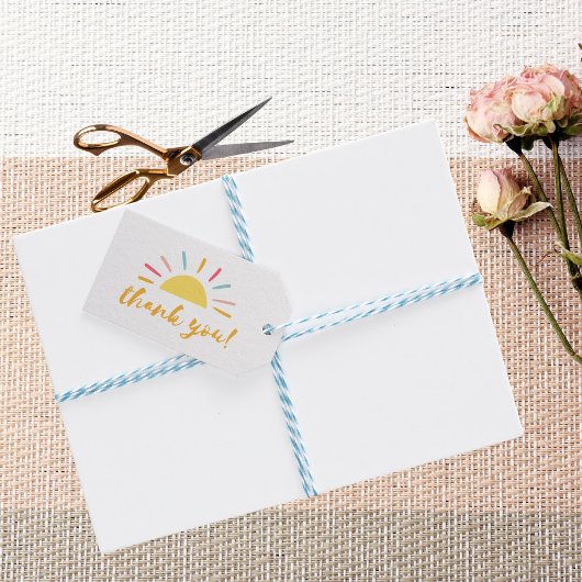 イエローサンシャイン感謝していユー ギフトタグ