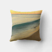 イエローサンセットアットザビーチアクリルのアートワーク | クッション (裏面)