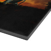 イエローサンセットグラスメドウカットボード カッティングボード (角)