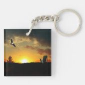 イエローサンセットグラスメドウキーチェーン キーホルダー (裏面)