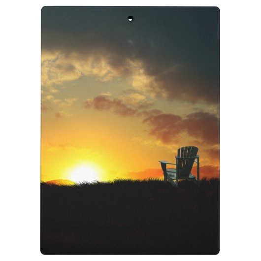 イエローサンセットグラスメドウクリップボード クリップボード (裏面)