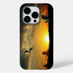 イエローサンセットグラッシー牧草地の携帯電話ケース Case-Mate iPhone 14 PROケース