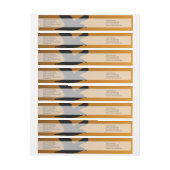 イエローサンセットスカイバード飛行信仰バイブル聖句 ラップアラウンドラベル (シート)