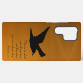 イエローサンセットスカイバード飛行信仰バイブル聖句 SAMSUNG GALAXYケース (裏面横)