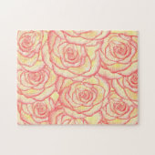 イエローサンセットバラパズル ジグソーパズル (横)