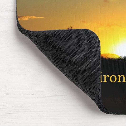 イエローサンセット草の草地マウスパッド マウスパッド (コーナー)