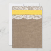 イエローサンドドルビーチ結婚式リハーサルディナー 招待状 (裏面)