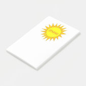 イエローサンパーソナライズされたサンシャインサニーデイポストイット ポストイット (アングル)