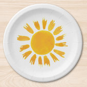 イエローサンファースト誕生日パーティー ペーパープレート