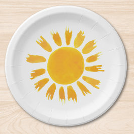 イエローサンファースト誕生日パーティー ペーパープレート