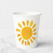 イエローサンファースト誕生日パーティー 紙コップ (裏面)