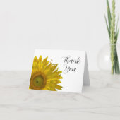イエローサンフラワーありがとう サンキューカード (正面)