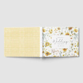 イエローサンフラワーウォーター結婚カラーズゲストブック ゲストブック (全面)