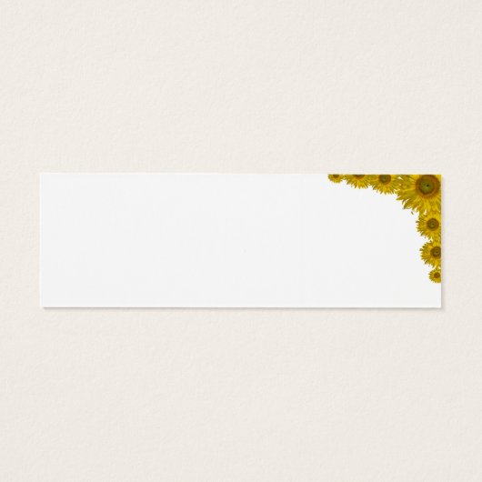 イエローサンフラワーエッジ結婚式の引き出物ラベル (裏面)