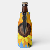 イエローサンフラワーオンブルースカイボトル クール ボトルクーラー (ボトル裏面)