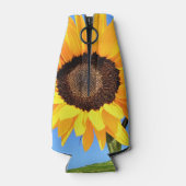 イエローサンフラワーオンブルースカイボトル クール ボトルクーラー (裏面)