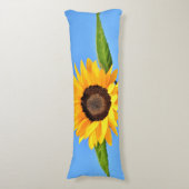 イエローサンフラワーオンブルースカイ抱き枕 – 夏 ボディピロー (正面縦)