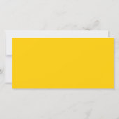 イエローサンフラワーオンホワイト結婚's Thank You サンキューカード (裏面)