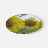 イエローサンフラワーカスタムズ紙プレート7 in ペーパープレート (アングル)