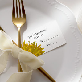 イエローサンフラワーキンセアニェラ座席表 プレイスカード