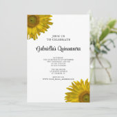 イエローサンフラワーキンセアニェラ 招待状 (スタンド正面)