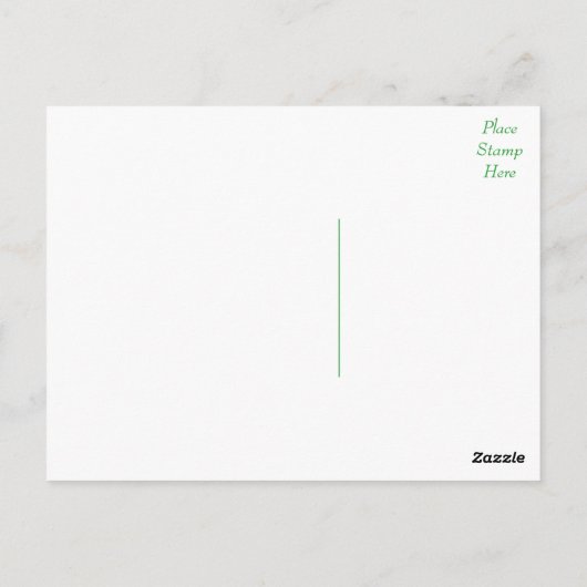 イエローサンフラワーグリーンありがとうフローラポストカード ポストカード (裏面)