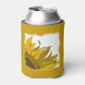 イエローサンフラワーコーナー結婚式の引き出物 缶クーラー (缶正面)