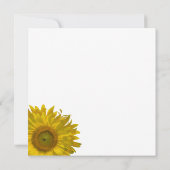 イエローサンフラワーストライプブライダルシャワー 招待状 (裏面)