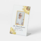 イエローサンフラワーズお祝い・オブ・ライフ・葬儀 台座サイン (正面)