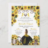 イエローサンフラワーズウエスタンチャロキンセアニェラ 招待状 (正面)