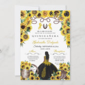 イエローサンフラワーズウエスタンチャロキンセアニェラ 招待状 (正面)