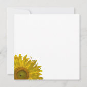 イエローサンフラワーズスウィート16誕生日パーティー 招待状 (裏面)