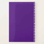 イエローサンフラワーズトレンディーパープルフローラ プランナー手帳 (裏面)