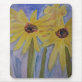 イエローサンフラワーズマウスマット マウスパッド (正面)
